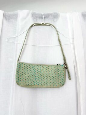 ✧ hand painted baggu celadon nylon pochette ✧